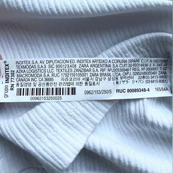 ZARA Ruffled Ribbed T-shirt - Picture 6 of 6